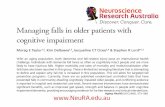 Managing falls in older patients with cognitive impairmentfallsnetwork.neura.edu.au/.../Managing-Falls-in-older-patients-with... · Performance Oriented Mobility Assessment (POMA)
