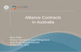 Alliance Contracts in Australia - SANRAL contracts in Australia.pdf · • First road construction alliance is 2000. • Main Roads Western Australia first Alliance in 2003. • Main