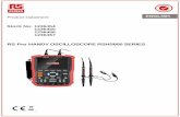 RS Pro HANDY OSCILLOSCOPE RSHS800 SERIES · Technical Specifications Oscilloscope Acquisition System Sampling Types Real time, Equivalent Sampling Mode Sampling, Peak detection, Average