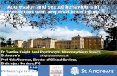 Aggression and sexual behaviours in individuals with ... Caroline Knight.pdf · Aggression and sexual behaviours in individuals with acquired brain injury Dr Caroline Knight, Lead