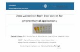 Zero valent iron from iron wastes for applications - uestuest.ntua.gr/cyprus2016/proceedings/presentation/4.daniela_lopes... · Experimental methodology 1) ... (Micromeritics ASAP