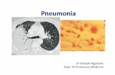 Pneumonia - gmch.gov.in lectures/Pulmonary Medicine/Pneumonia... · lung abscess) • To ... resided in a nursing home; received recent IV, ... Modified CDC criteria for diagnosis