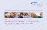 The quantity and quality of work based NVQ … · The quantity and quality of work based NVQ assessment in health and social care IN SOUTH WEST ENGLAND