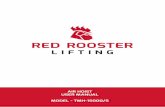 AIR HOIST USER MANUAL MODEL - TMH-15000/5 · USER MANUAL M01-AH18 REV0 Red Rooster Lifting Limited Nauta House, The Meadows, Oldmeldrum, ... 6 TMH-6000/2 2 124 7.6 2.7 1" 3/4 ...
