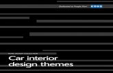 KONE dEsigN cOllEctiON car interior design themes · interiors created by KONE’s award- ... or subtle and minimalist? ... ambience inside the car, with designs that flow from the