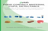 FOOD CONTACT MATERIAL CUPS, DETECTABLE¥ndtering... · B-BL60-2 0207118 0207113 0207117 0207112 0207119 G thread G1/2” male, detectable G3/8” male, detectable Name Composite Stainless