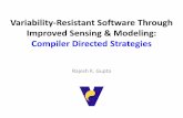 Variability-Resistant Software Through Improved …mesl.ucsd.edu/site/talks/DATECompiler13.pdf · Variability-Resistant Software Through Improved Sensing & Modeling: Compiler Directed