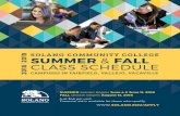 SOLANO COMMUNITY COLLEGE SUMMER FALL … · Monday, June 4 First day to petition for Summer 2018 degrees and certificates Monday, June 11 6 and 8 week Summer 2018 session begins Monday,