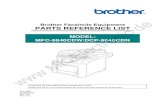 Brother Facsimile Equipment PARTS REFERENCE LIST … · Brother Facsimile Equipment PARTS REFERENCE LIST MODEL: MFC-9840CDW/DCP-9045CDN Read this list thoroughly before maintenance