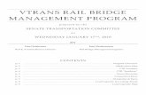 VTRANS RAIL BRIDGE MANAGEMENT PROGRAM - … · 2018-01-17 · VTRANS RAIL BRIDGE MANAGEMENT PROGRAM ... the AREMA code has changed, an updated analysis may be required as prescribed