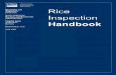 RICE INSPECTION HANDBOOK - USDA Handbook_20… · Rice Inspection Handbook Foreword The Rice Inspection Handbook sets forth the policies and procedures for sampling, inspecting, and