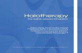 Halotherapy - The Salt Cavesaltcave.co.uk/Salt_Therapy.pdf · Halotherapy Dry saline aerosol inhalation “Sodium chloride aerosol inhalation improves rheological properties of the