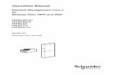 Operation Manual - APC by Schneider Electric · Operation Manual Network Management Card 2 for Modular PDU, RPP, ... video, text, and photographs) rests with Schneider Electric or
