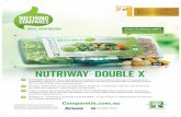 NUTRIWAY DOUBLE X - Amway Australia · NUTRIWAY DOUBLE X is a high potency multivitamin and phytonutrient-rich supplement containing vitamins, ... NUTRILITE– marketed in Australia