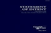 Statement of Intent - » Crown La · Statement of Intent Crown Law for the Year ended 30 June 2012 ... Pay and Employment Equity Review for women in ... const itution ally an d …