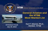 General Aviation and the NTSB Most Wanted Listilearn.kingschools.com/FIRC/content/course/airplane/library/NTSB... · General Aviation and the NTSB Most Wanted List Earl F. Weener,
