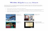 Write Right from the Start - The NSTA Website is ...static.nsta.org/pdfs/writestart.pdf · • Identify concisely the main theme ... school students in an introductory Earth science