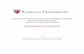 PROGRAM OVERVIEW - Capella University · master’s degree from an institution accredited ... Learners complete a minimum of three doctoral practicum series courses ... CLINICAL PSYD