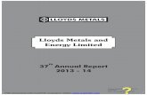Lloyds Metals and Energy Limited - moneycontrol.com · E-mail : investor@lloyds.in. REGISTRAR & SHARE TRANSFER AGENTS BIGSHARE SERVICES PRIVATE LIMITED ...