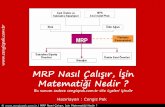 MRP Nasıl Çalışır, İşin Matematiği Nedircengizpak.com.tr/FREE/MRP_NASIL_CALISIR_CP.pdf · MRP tablosunun satırlarına baktığınızda şirketin depo, satınalma, satış