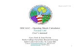 OSCALC – Opening Shock Calculator Version 1.01 … · 1 OSCALC – Opening Shock Calculator Version 1.01 User’s manual Gary Peek & Jean Potvin Parks College Parachute Research