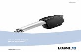 Actuator LA25 - LINAK France manual/techline_la25... · Actuator with Parallel ... Desk, and Industry areas ... LINAK® linear actuators are quickly and easily mounted by slipping