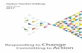 Change Committing to Action - Hankyu Hanshin … · Responding to Change Committing to Action. ANNUAL REPORT 2017 Contents ... Core Businesses: Overview and Outlook 34 Business Environment