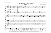 freepianomethod.com · Fur Elise Ensemble Piano 3 CREATED BY MAYRON COLE Ludwig van Beethoven ©arranged by Mayron Cole (orchestrated accompaniment has a 2 measure count-in) Pre-I