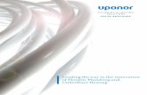 Leading the way in the innovation of Flexible Plumbing … · Uponor’s Multi-layer Composite Pipe was used for both Plumbing and ... Domestic Underfloor Heating Solutions 10 ...