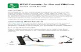 IPEVO Presenter for Mac and Windows Quick Start …files.ipevo.com/download/doc/presenter/Presenter_QSG_Mac_PC_112… · IPEVO Presenter for Mac and Windows ... Generates a new Presenter