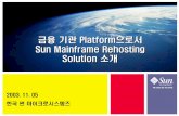 금융기관Platform으로서 Sun Mainframe Rehosting … · Presentation Business Rules Specific to Application Specific to Sun Mainframe Rehosting Software ... Autosys or Workload