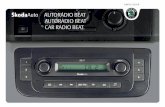 ŠkodaAuto AUTORÁDIO BEAT S00.5610.38.99 …€¦ · AUTORADIO BEAT CAR RADIO BEAT ... AM/FM - AM/FM change-over ... radio will set itself to the last station liste-ned to in the