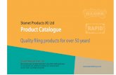 Stamet Products (K) Ltd Product Cataloguestametkenya.com/.../uploads/2016/06/Stamet-Product-Catalogue.pdf · Product Catalogue Stamet Products (K) Ltd ... bar, ˜nger ring, edge protector