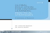 GLOBAL EDUCATION FOR ONTARIO LEARNERS: PRACTICAL STRATEGIES · peace and non -violence, global ... housed within overarching theoretical and conceptual approaches. ... Practical Strategies.