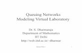 Queuing Networks Modeling Virtual Laboratoryweb.iitd.ac.in/~dharmar/virtuallab/Theory/QueueingNotes1.pdf · • Steady state solutions ... -The Art of Computer Systems Performance