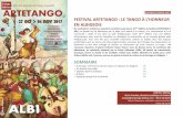 DOSSIER DE PRESSE 2017 FESTIVAL ARTETANGO : LE TANGO … · du tango argentin, ... animés par des maestros de renom autour de la danse, du chant et de la musique. MAESTROS Federico
