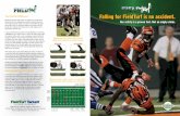 The FieldTurf Difference Falling for FieldTurf is no … · and all other artificial turf products are its infill weight and the high quality materials used. ... FIELDTURF ALL-RUBBER