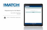 Registering for the Match - The Match, National … · 2- 15 Fellowship Applicants - How to Register for the Match