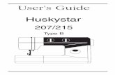 eng huskystar 207-215 - HUSQVARNA VIKING® · This houshold sewing machine is designed to comply with IEC/EN 60335-2-28 and UL1594 ... Oil Overcast foot (for ... the machine when