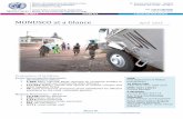 MONUSCO at a Glance April 2015 · Key Troop Contributing countries: ... MONUSCO at a Glance April 2015 Protection of Civilians ... National Benchmarks The Government committed to