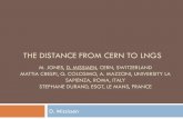 THE DISTANCE FROM CERN TO LNGS - … · 6 GNSS measurements between benchmarks in CERN and Gran Sasso to get co-ordinates in a global co-ordinates system A network of measurements