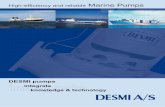 DESMI pumps integrate -  · PDF fileHigh-efficiency and reliable Marine Pumps DESMI pumps integrate integrate knowledge & technology A/S
