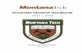 Graduate Student Handbook - mtech.edu · Chemical Management System ... enrollment is required to defend your thesis or dissertation, present your project, or complete the final examination
