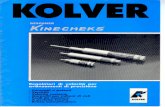 I Kinecheks, introdotti dalla - kolver.it Deschner.pdf · I Kinechek vengono impiegati per regolare con estrema precisione lo velocità di avanzamento di un qualunque dispositivo