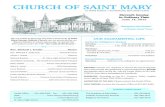CHURCH OF SAINT MARYstmaryrutherford.org/pdf/bulletins/2015/061415.pdf · CHURCH OF SAINT MARY ... been placed under her title “Our Lady of the Rosary.” ... Geraldine Lipa ri,