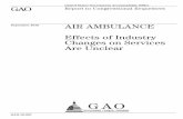 GAO-10-907 Air Ambulance: Effects of Industry Changes … · AIR AMBULANCE Effects of Industry Changes on Services ... states can also contract directly with air ambulance providers,