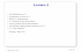 Lecture 2 - Home | Computer Science and Engineeringcseweb.ucsd.edu/~kube/cls/100/Lectures/lec2/lec2.pdf · Lecture 2 • An introduction ... • Examples of static data in Java and