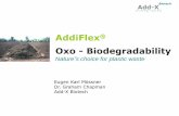 AddiFlex Oxo - .AddiFlex: Biodegradability solutions What is Biodegradability? A technology for degrading