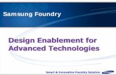 Design Enablement for Advanced Technologies - Samsung … · Smart & Innovative Foundry Solution Design Enablement for Advanced Technologies . Samsung Foundry