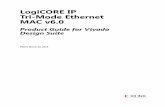 LogiCORE IP Tri-Mode Ethernet MAC v6 - Xilinx · The LogiCORE™ IP Tri-Mode Ethernet Media Access Controller (TEMAC) solution comprises the 10/100/1000 Mb/s Ethernet MAC, 1 Gb/s